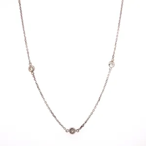 24" Diamond By The Yard Necklace