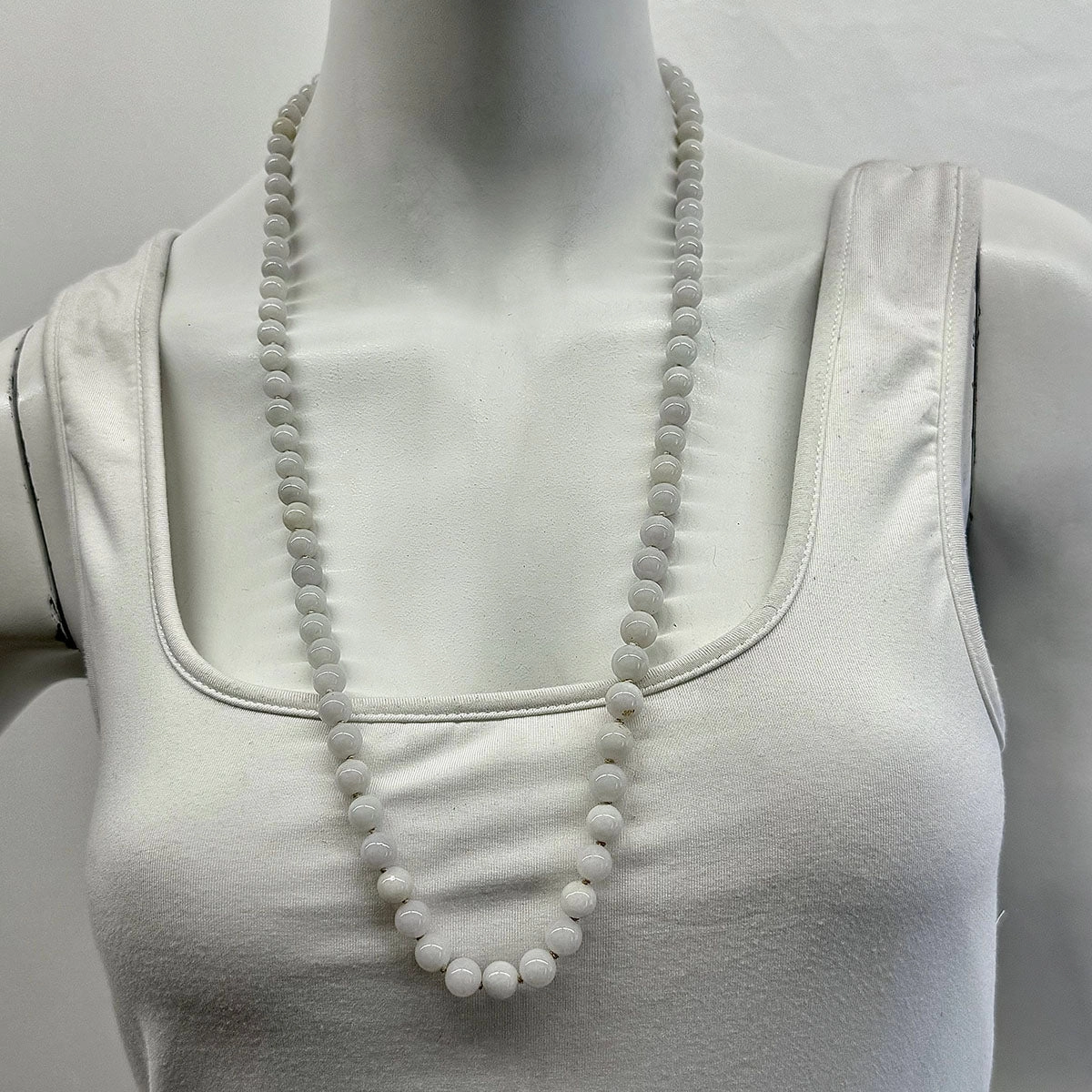 30" Jade Bead Necklace