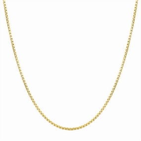 3mm 18K Gold IP Titanium Box Chain Necklace