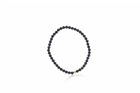 4mm Faceted Agate Bracelet With Gold Filled Finishing Bead