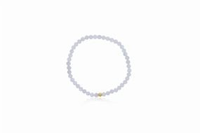 4mm Faceted Moonstone Bracelet With Gold Filled Finishing Bead