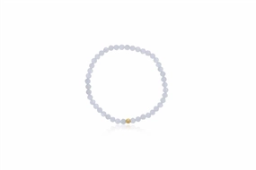 4mm Faceted Moonstone Bracelet With Gold Filled Finishing Bead