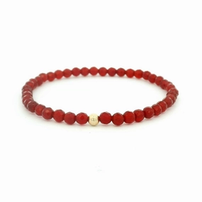 4mm Faceted Quartz Bracelet With Gold Filled Finishing Bead