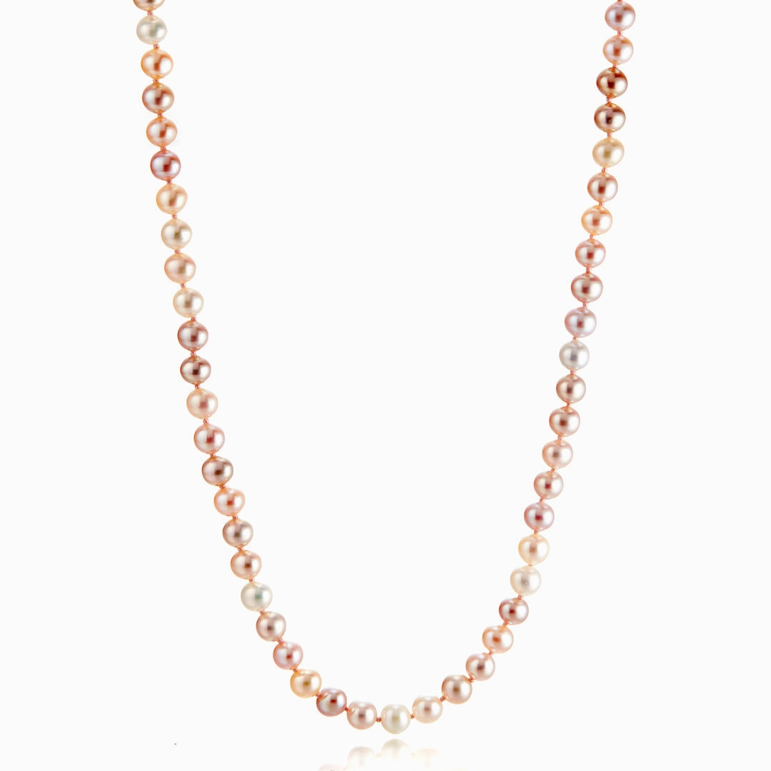 5mm Pastel Pearl Rope Necklace