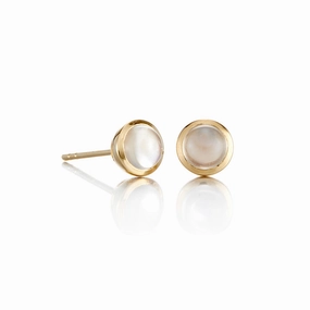 5mm Rainbow Moonstone Stud Earrings