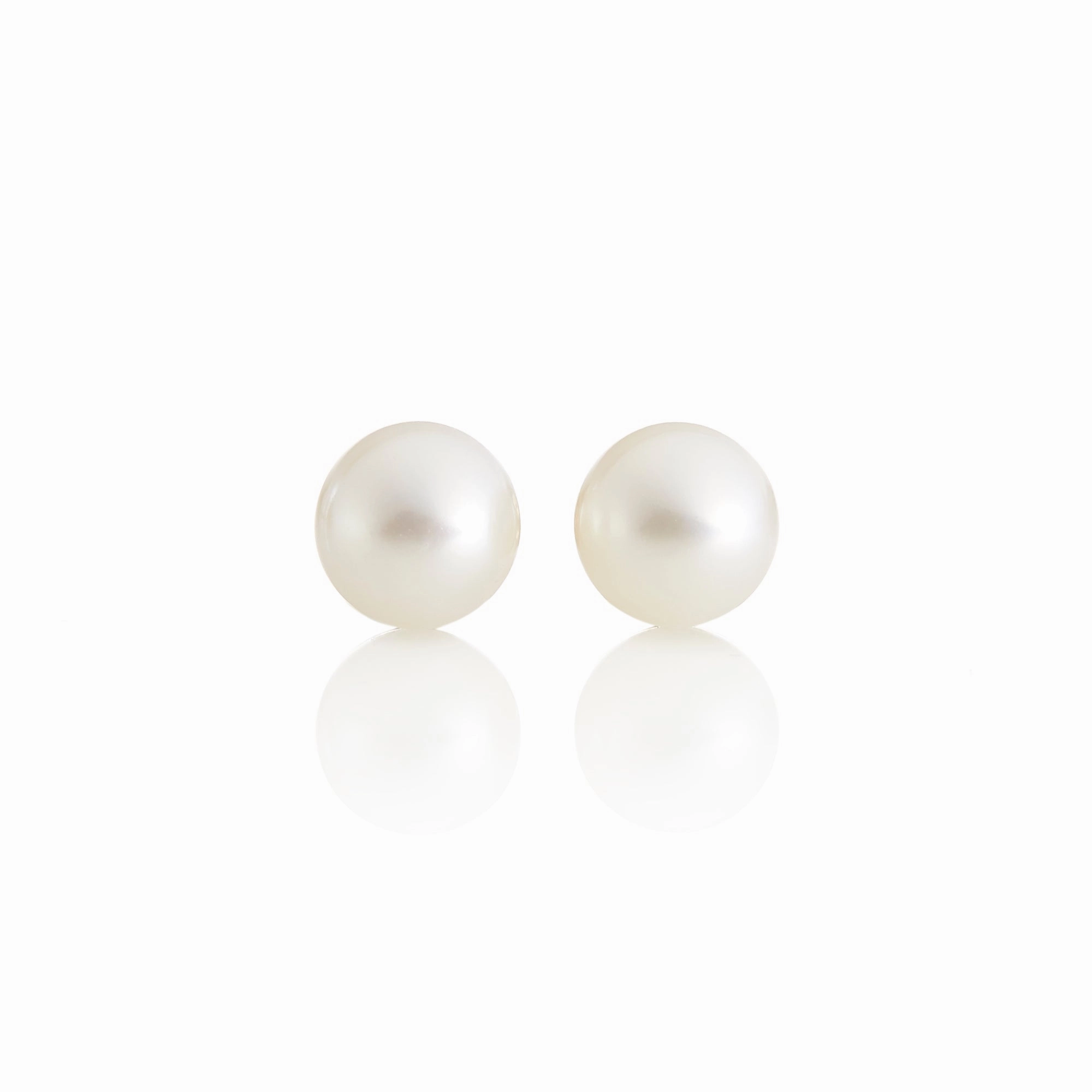 5mm White Pearl Earrings