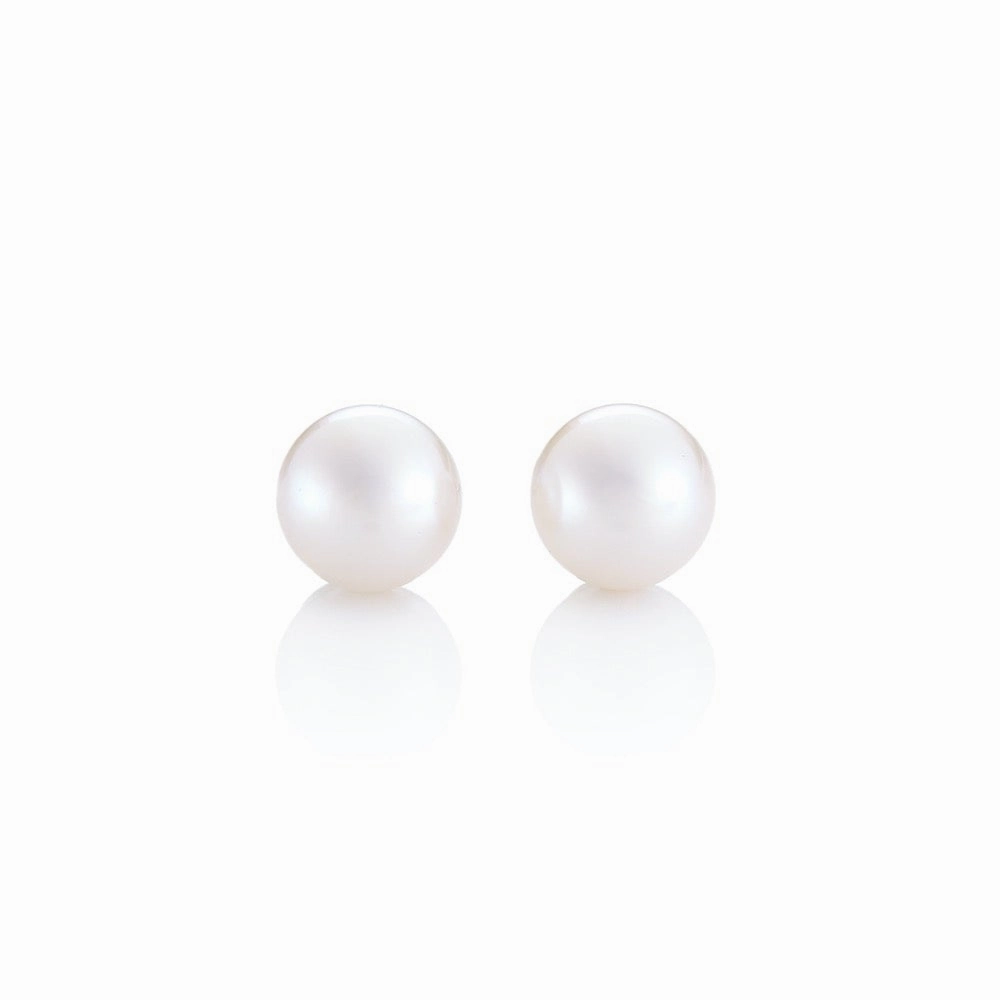 7mm White Akoya Pearl Earrings