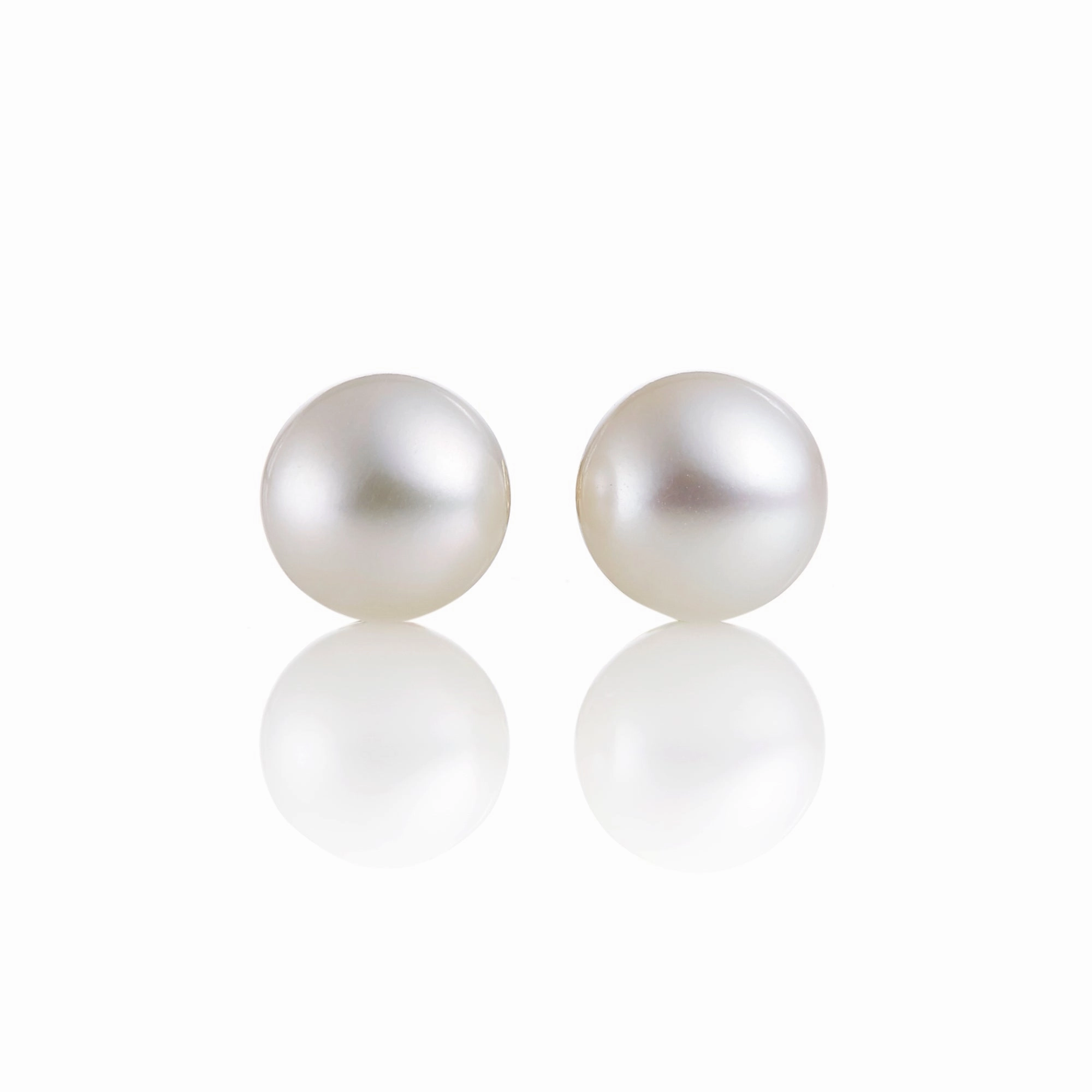 7mm White Pearl Earrings