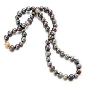 8-11mm Multi-Color Graduated Tahitian Pearl Necklace