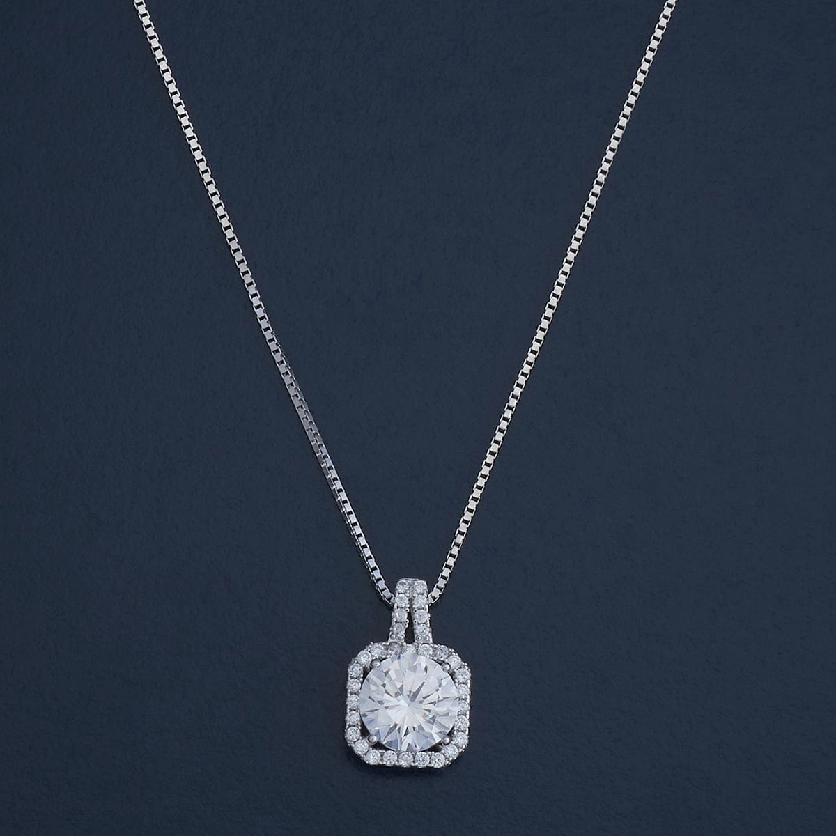 92.5 Silver Pendant with Chain and Earring Set 180969