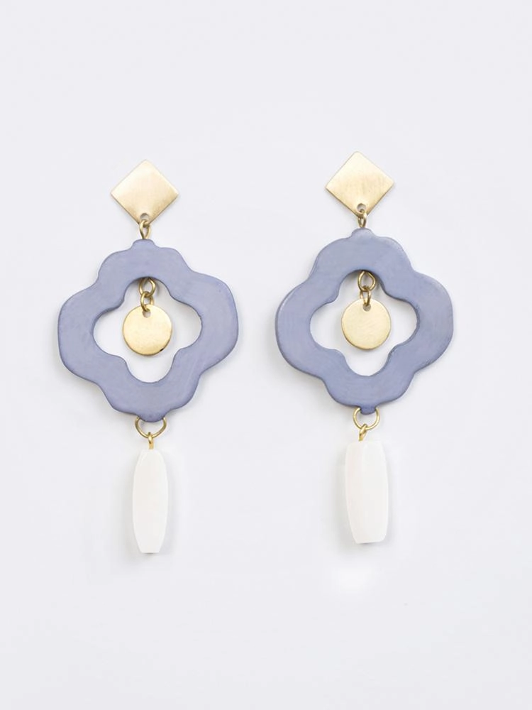 Agra Earrings - Blue