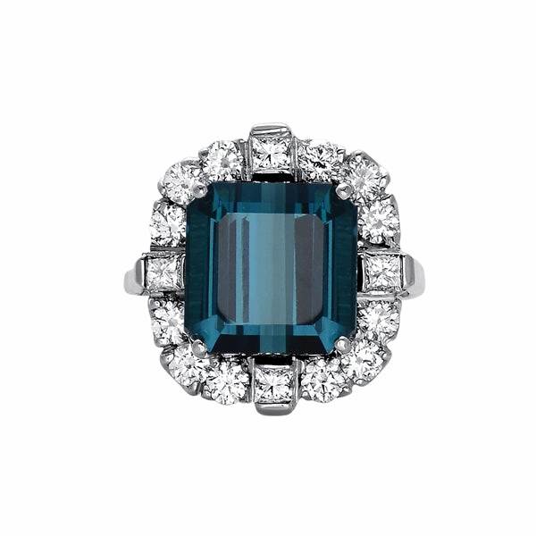 Alice K Indicolite Tourmaline Ring