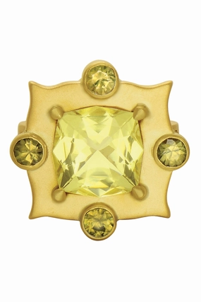 Alice K Yellow Beryl Ring