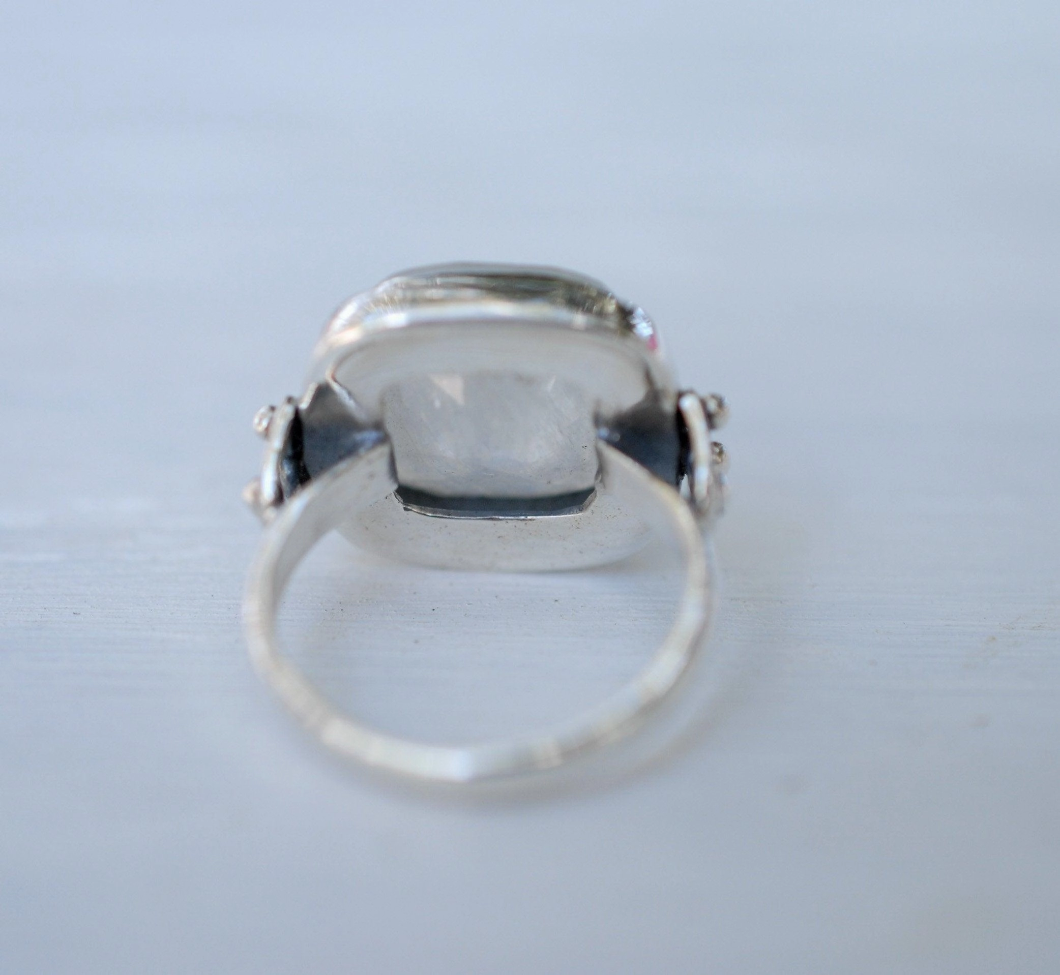 Alice Moonstone Ring ~ Sterling Silver 925 ~MR109 **Best Seller**