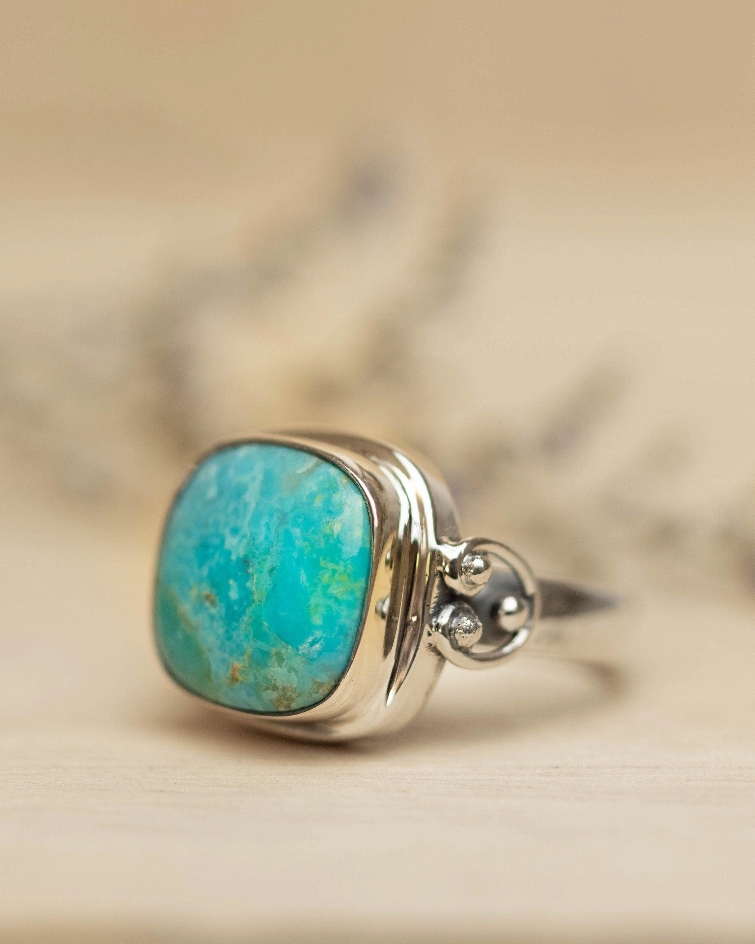 Alice Ring ~ Turquoise ~ Sterling Silver 925 ~ MR259
