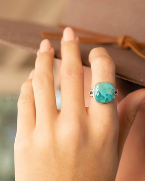 Alice Ring ~ Turquoise ~ Sterling Silver 925 ~ MR259