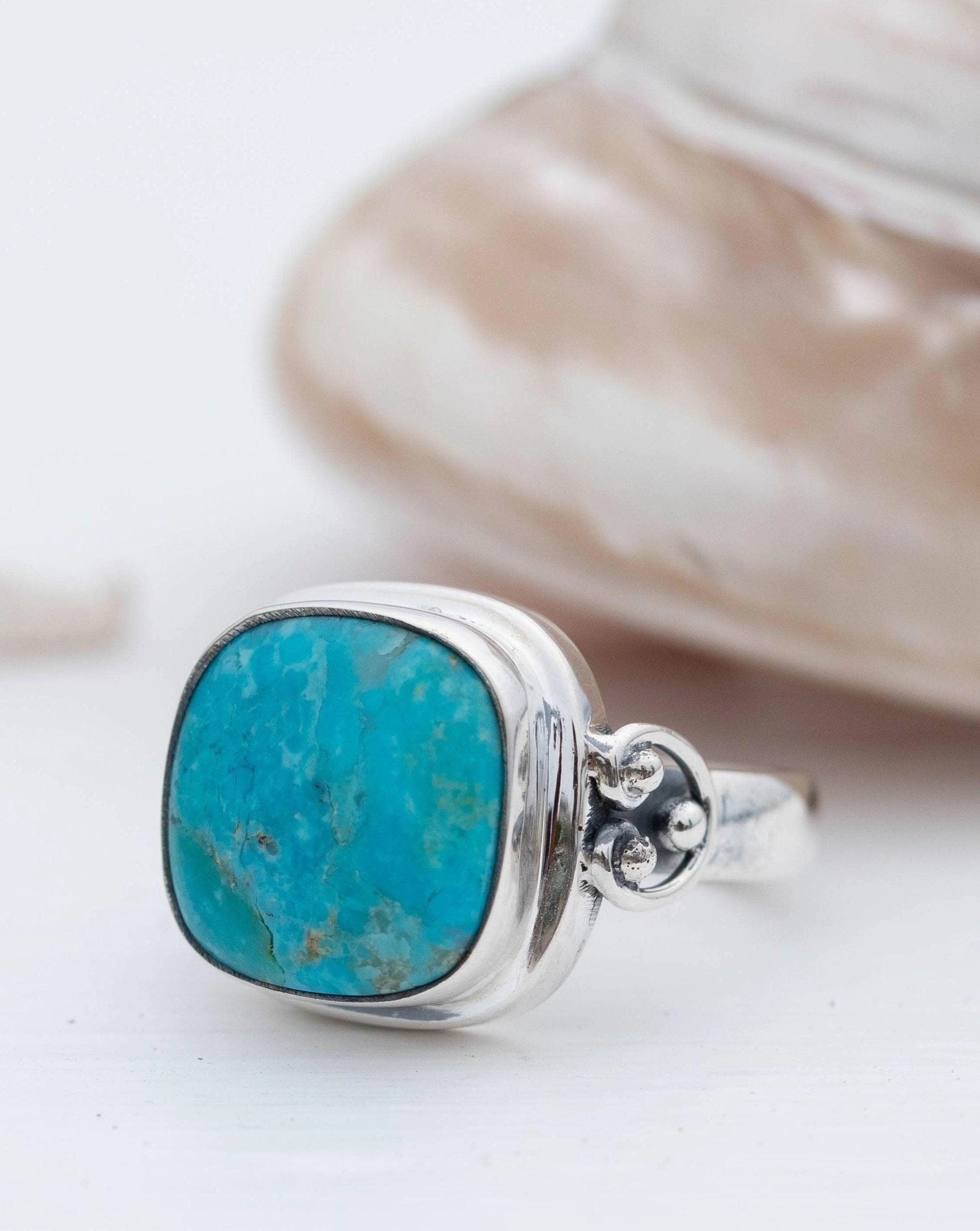 Alice Ring ~ Turquoise ~ Sterling Silver 925 ~ MR259