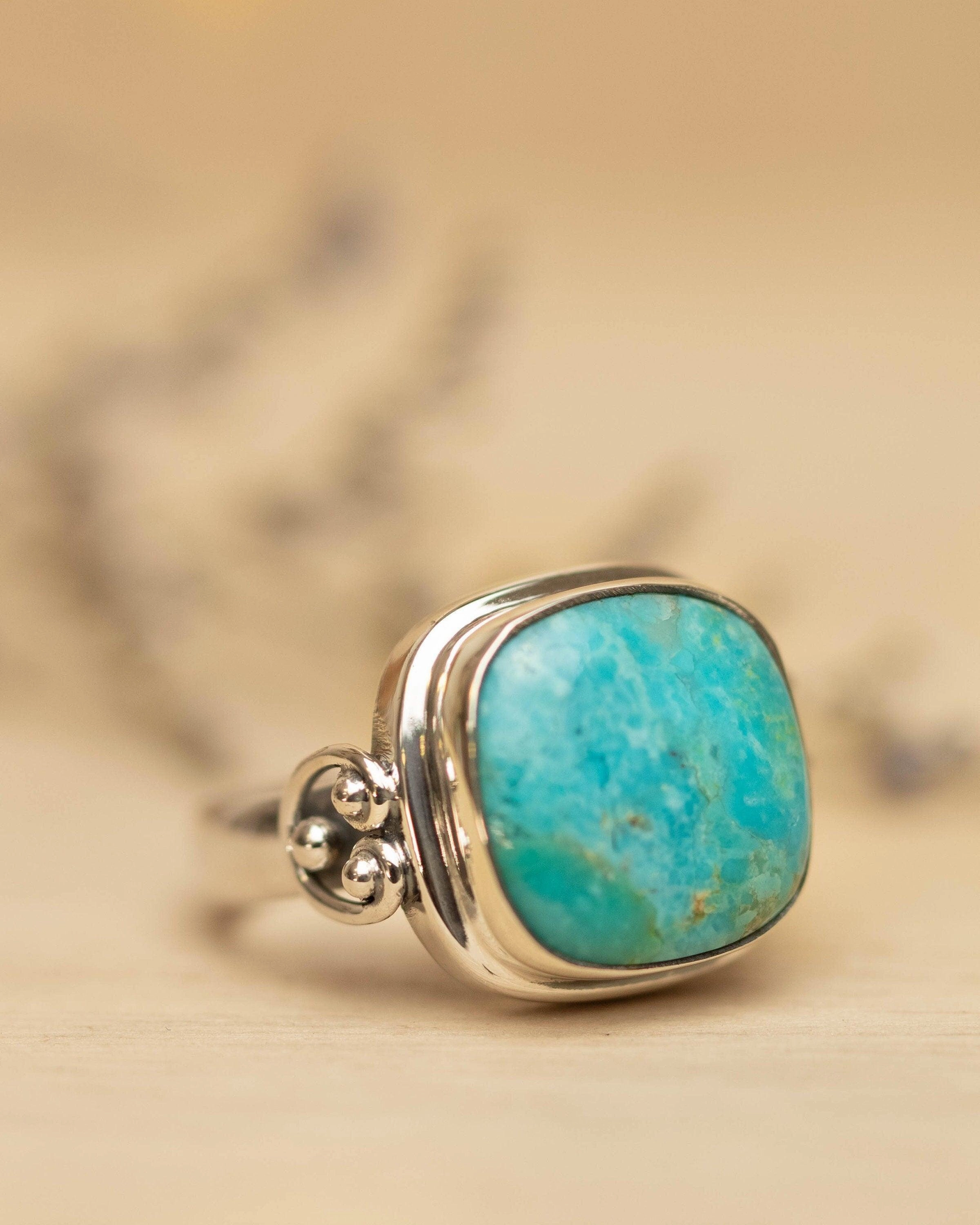 Alice Ring ~ Turquoise ~ Sterling Silver 925 ~ MR259