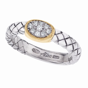 Alisa Sterling Silver & 18k Ring