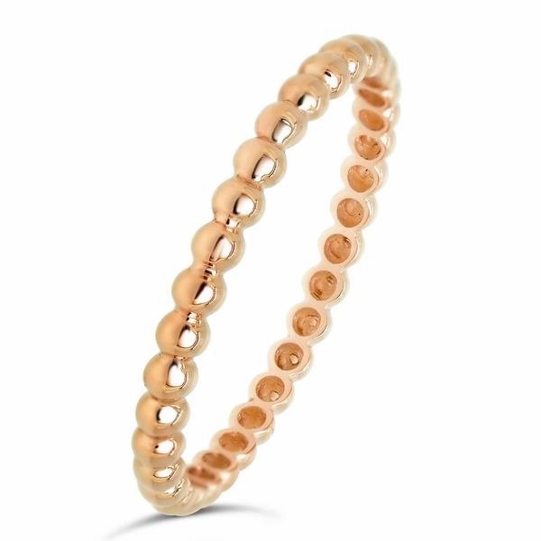 Alliance boules 2 mm en or rose 18 carats