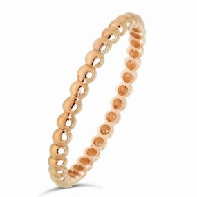 Alliance boules 2 mm en or rose 18 carats