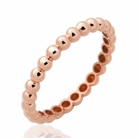 Alliance boules en or rose 18 carats