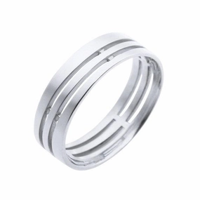 Alliance en or blanc 18 carats ajour??e