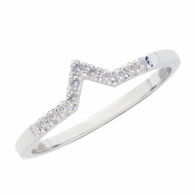 Alliance en or blanc sertie de diamants