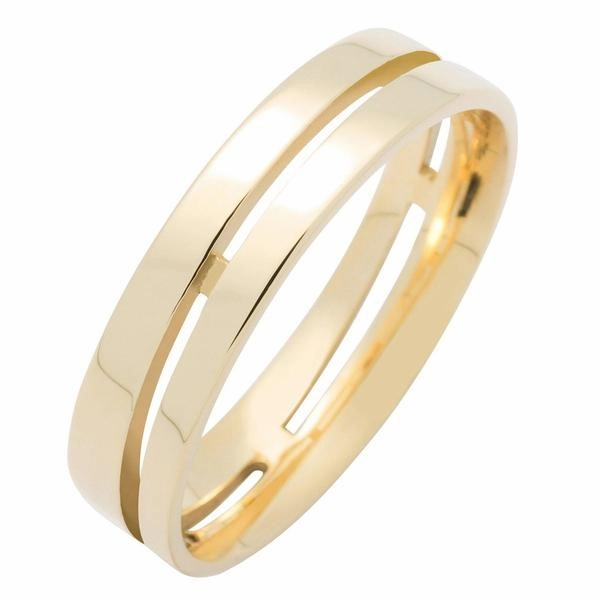 Alliance en or jaune 18 carats ajour??e