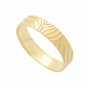 Alliance en or jaune 18 cts : motifs