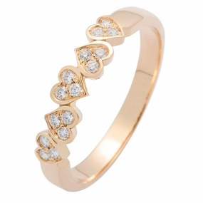 Alliance en or jaune sertie de diamants.