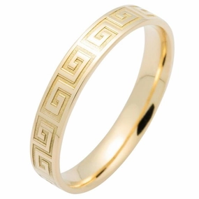 Alliance ruban en or jaune 18 carats largeur 3.5mm
