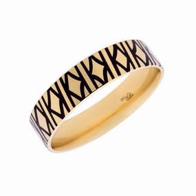Alliance ruban en or jaune : largeur 5 mm motifs K-YBRIDE