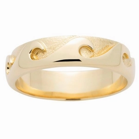 Alliance surf satin??e or jaune 18 carats