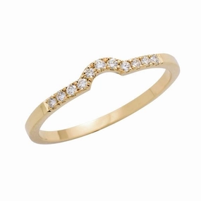 Allioance en or jaune sertie de diamants