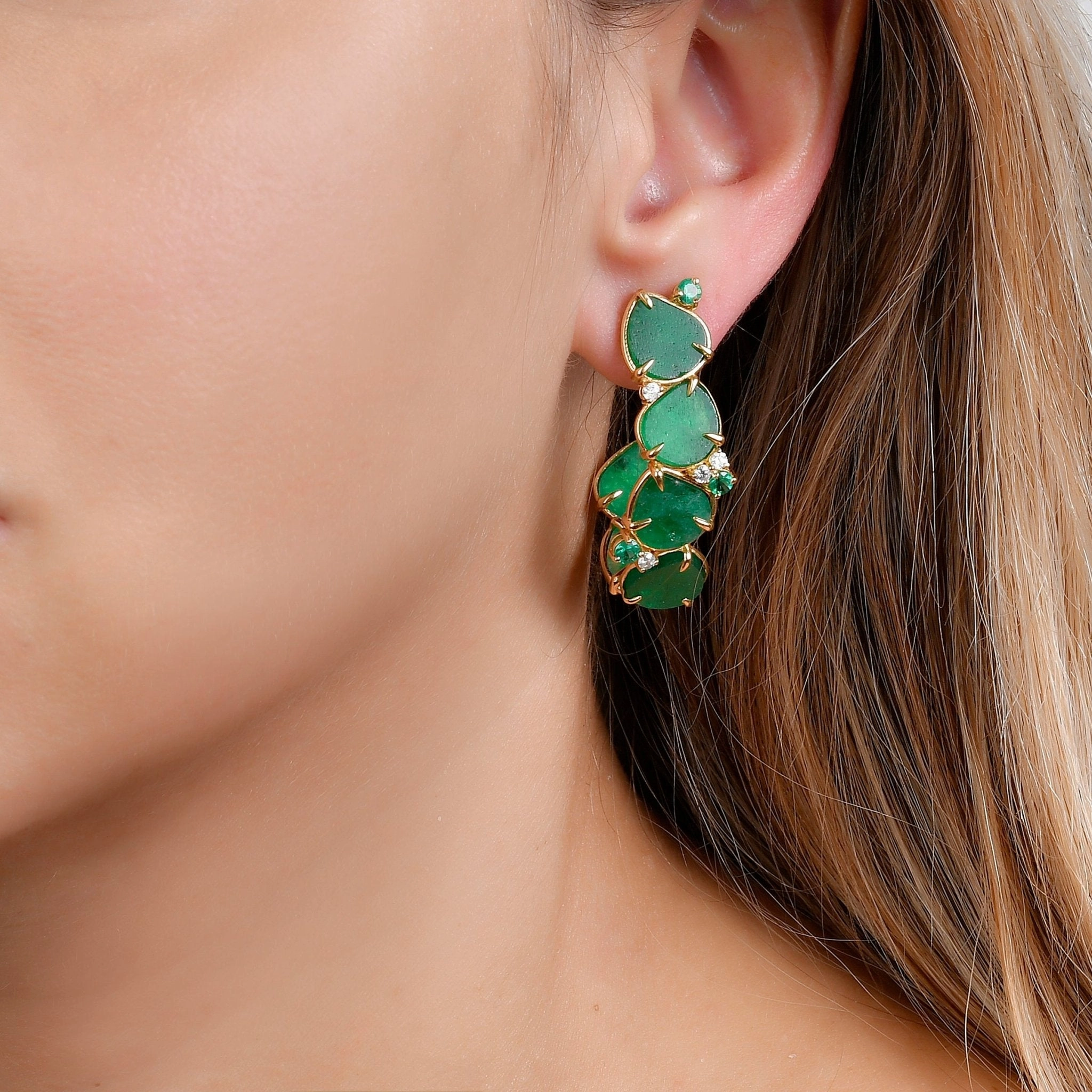 Amazonica Hoop Earrings