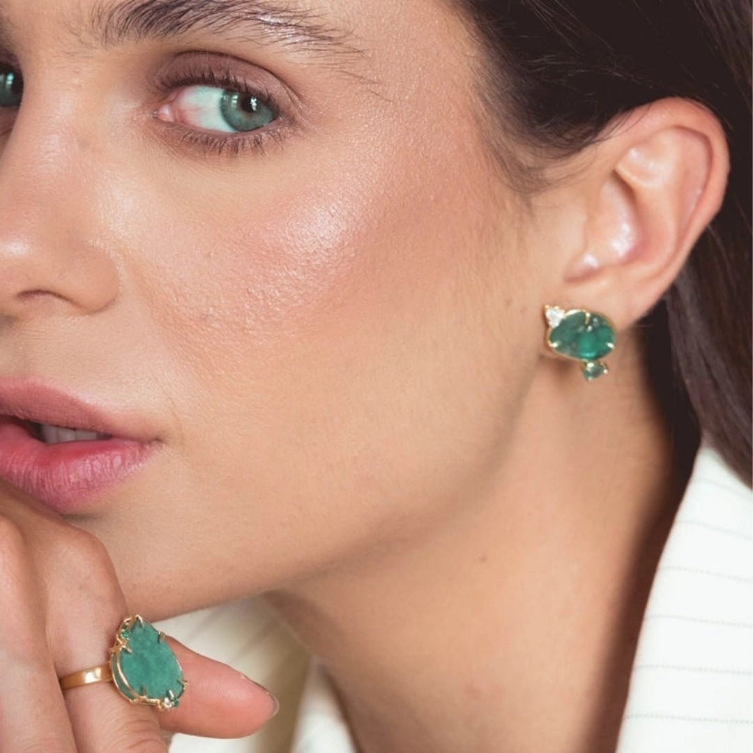 Amazonica Stud Earrings