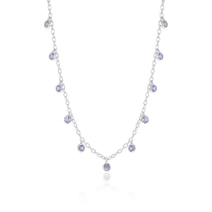 Amethyst Dewdrops Necklace
