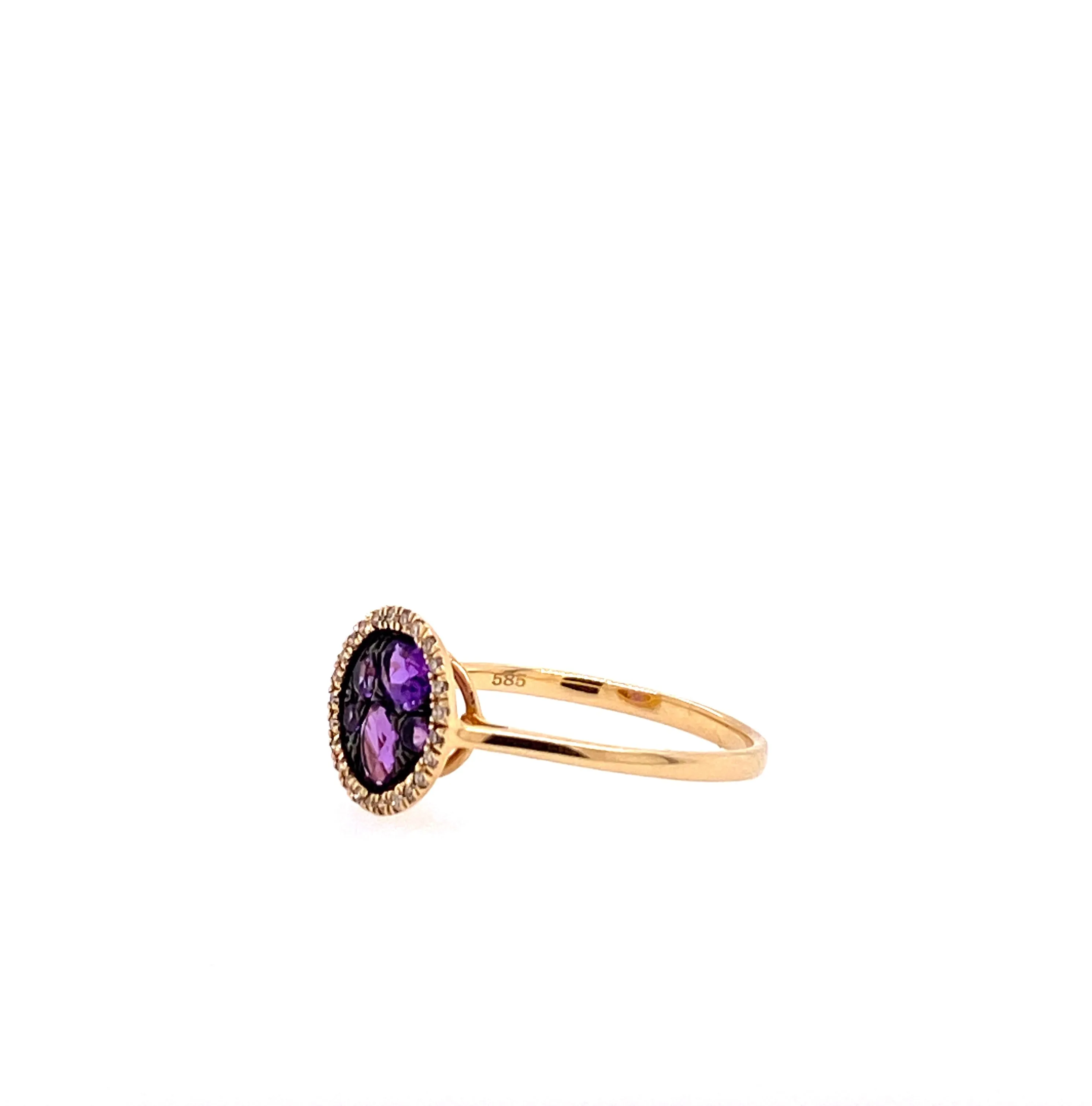 Amethyst Freeform Fashion Ring