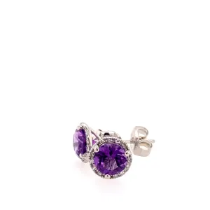 Amethyst studs