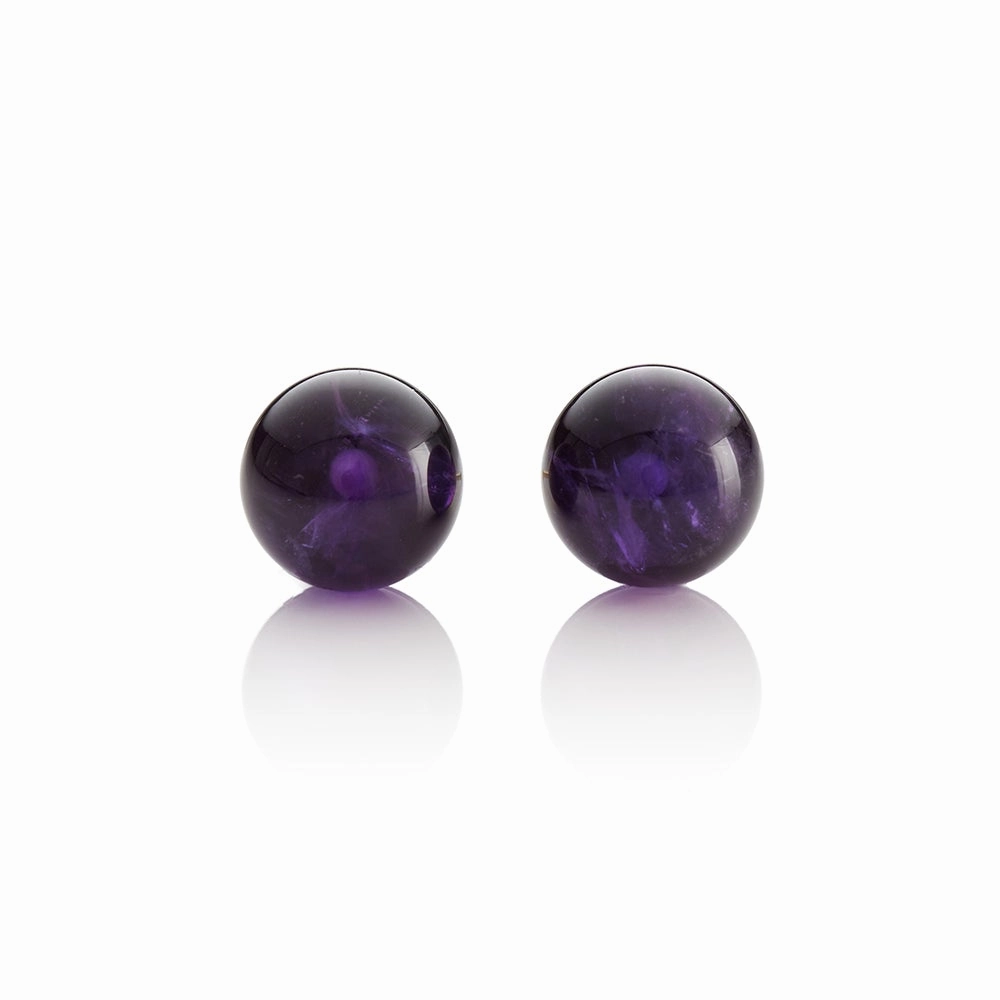 Amethyst Bead Earrings