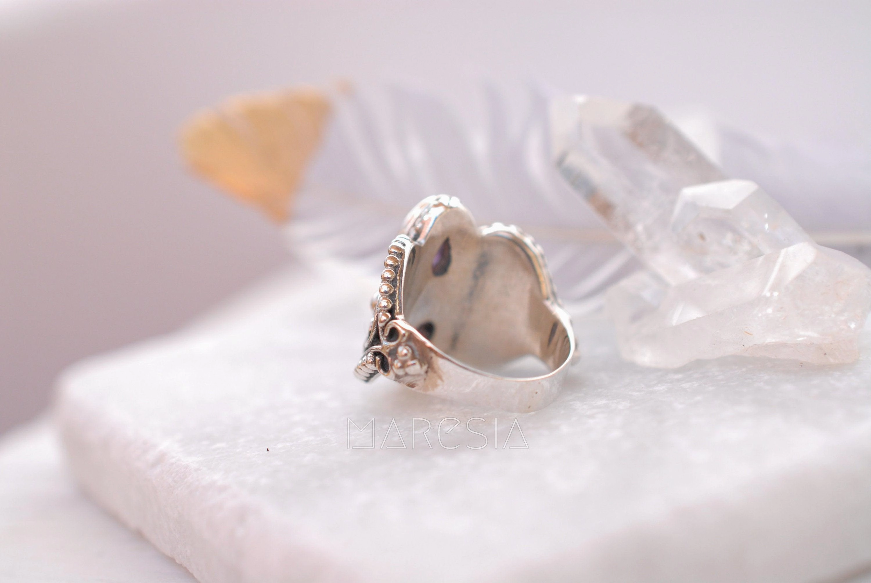 Amethyst Ring ~ Sterling Silver 925 ~ MR106A