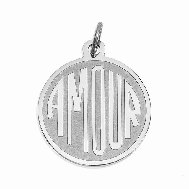 Amour Pendent Necklace - Silver