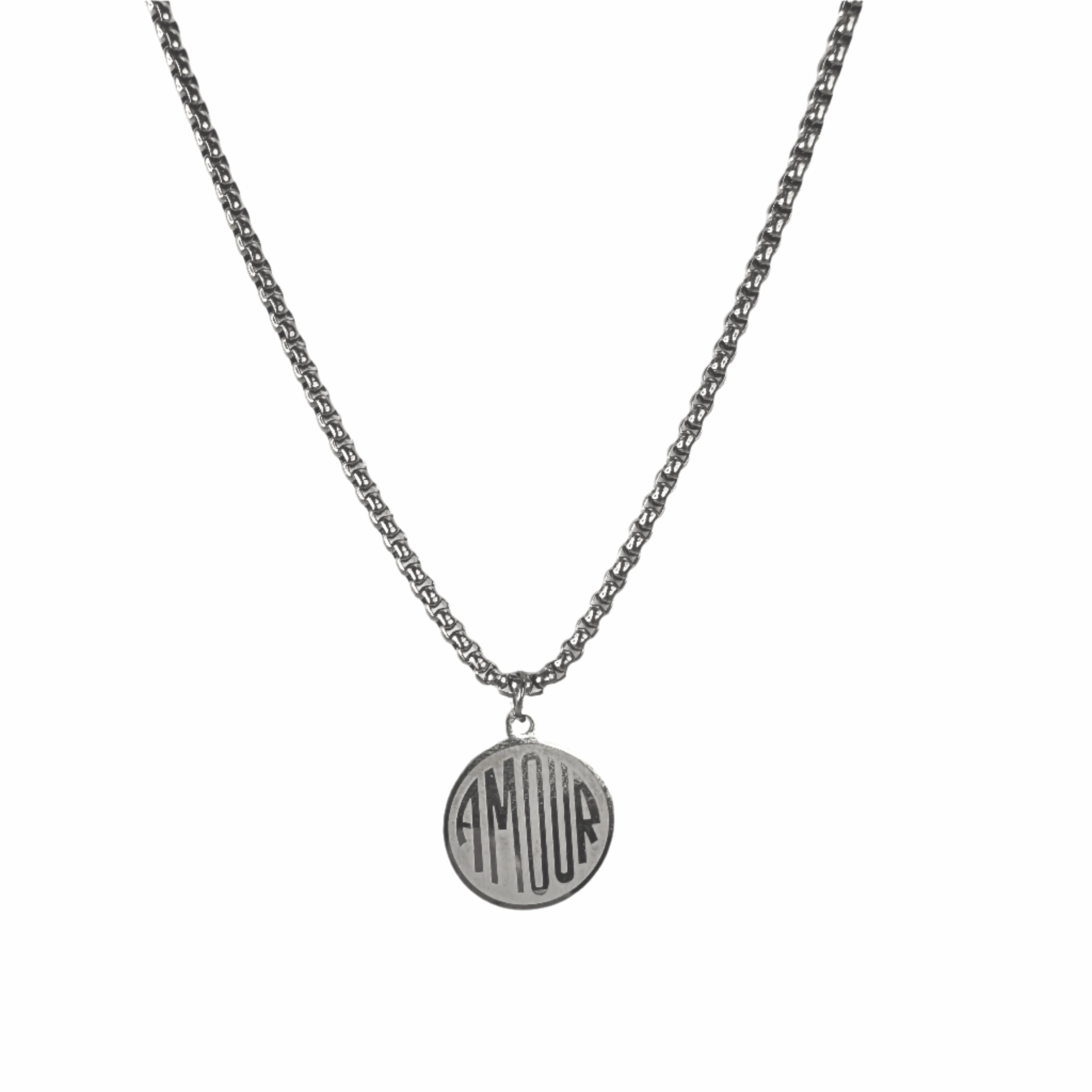 Amour Pendent Necklace - Silver