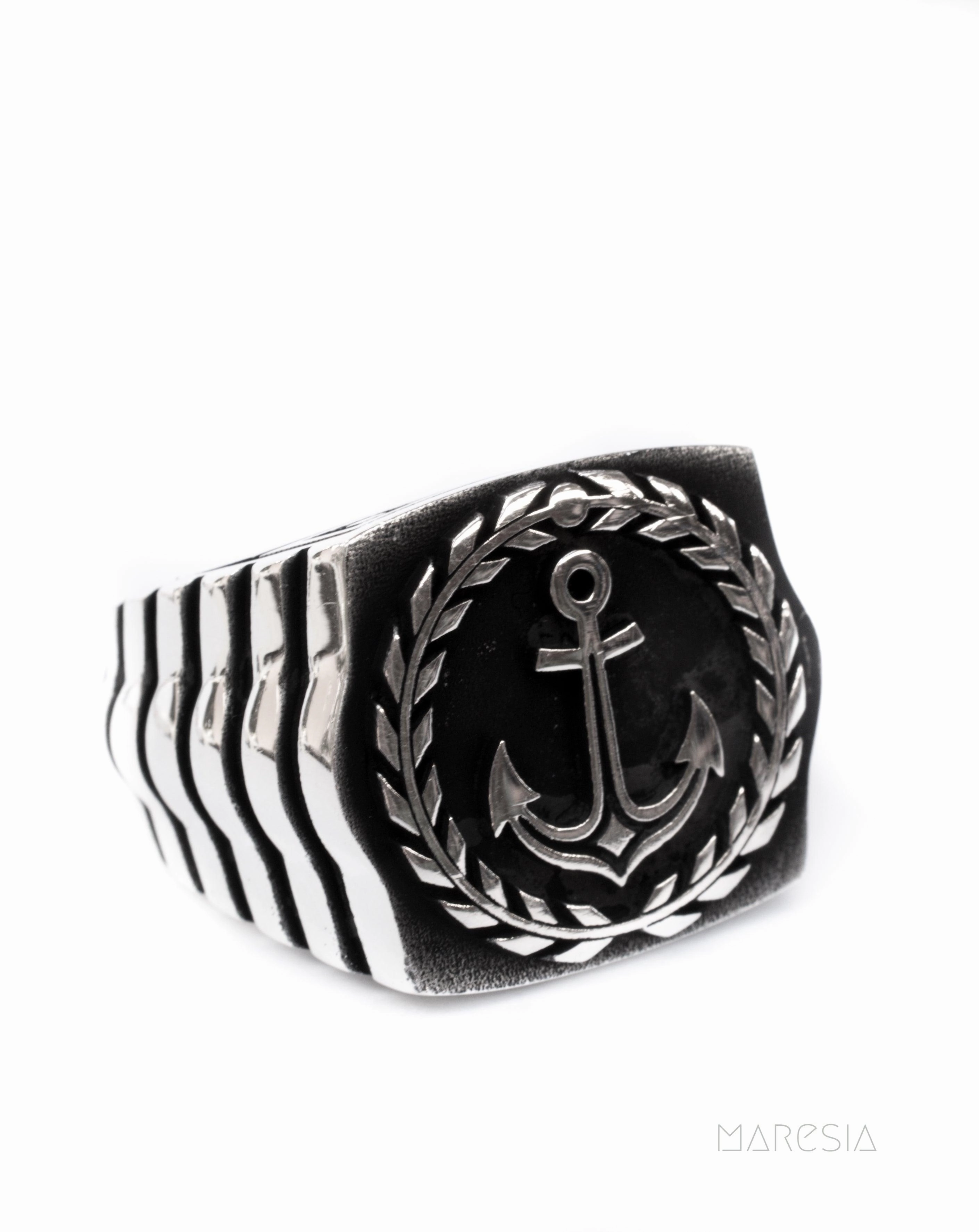 Anchor Men's Ring ~ Sterling Silver 925 ~