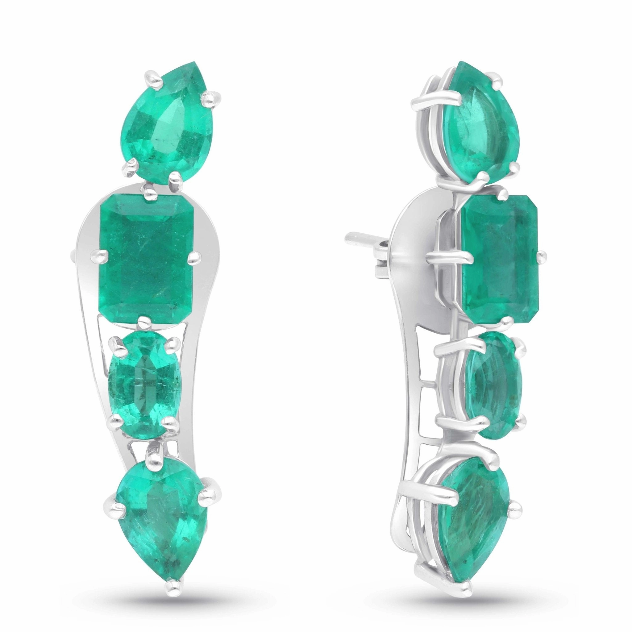 Anouk Climber Earrings - WG