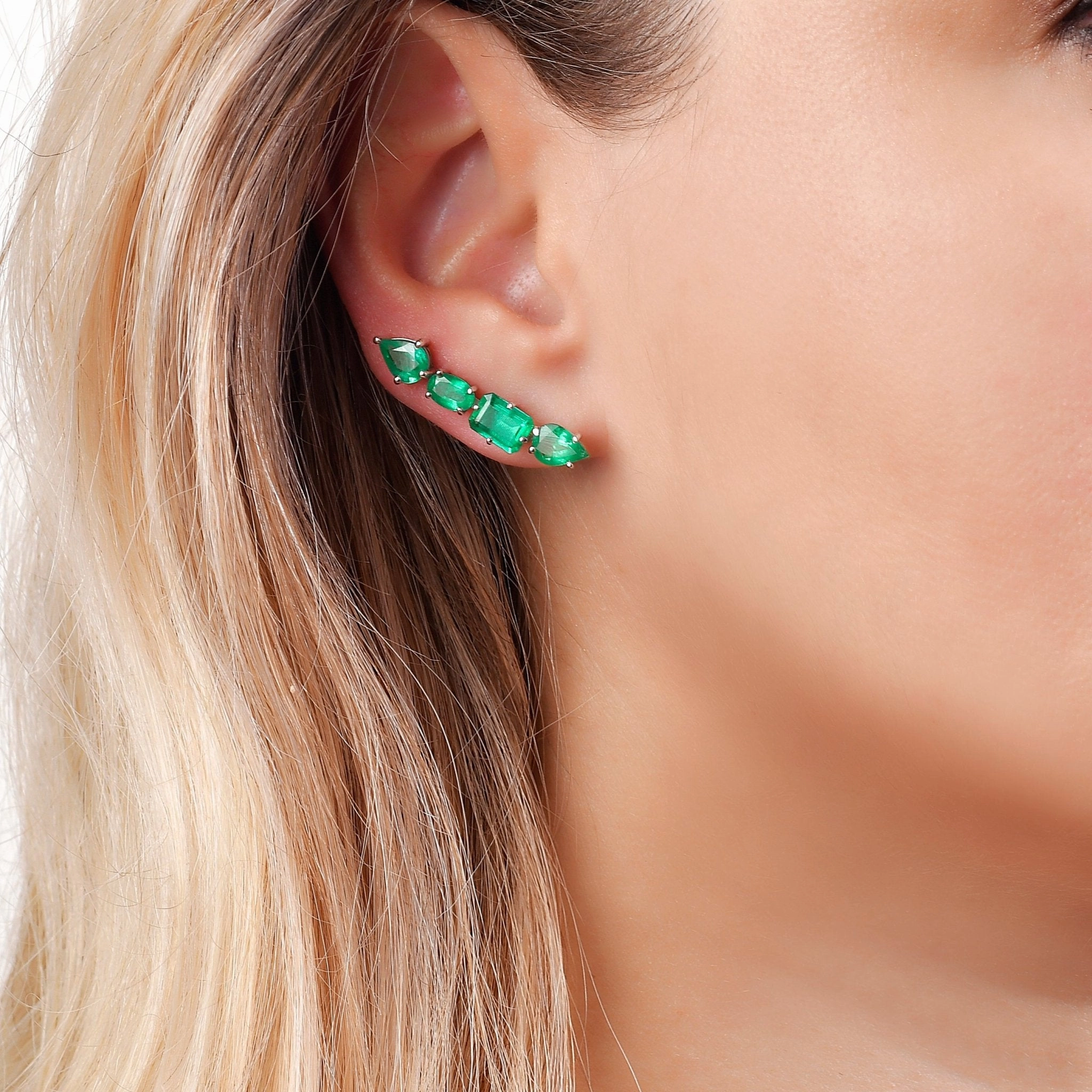 Anouk Climber Earrings - WG