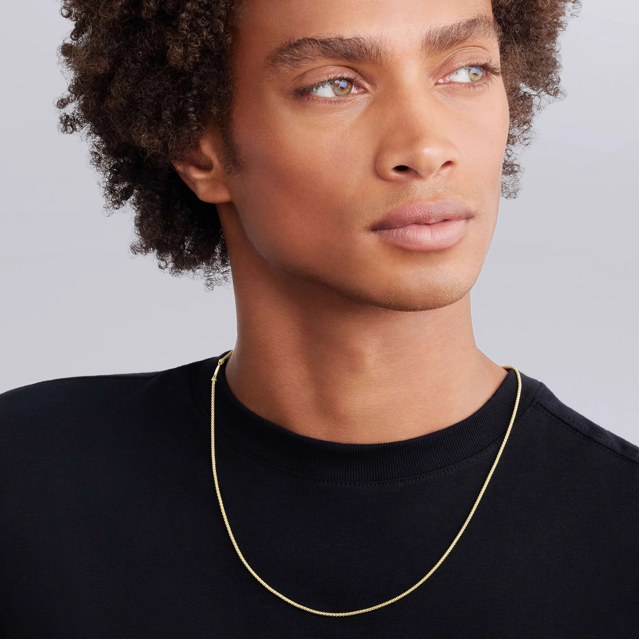 Anthem 18K Gold Caviar Chain Necklace | 2mm