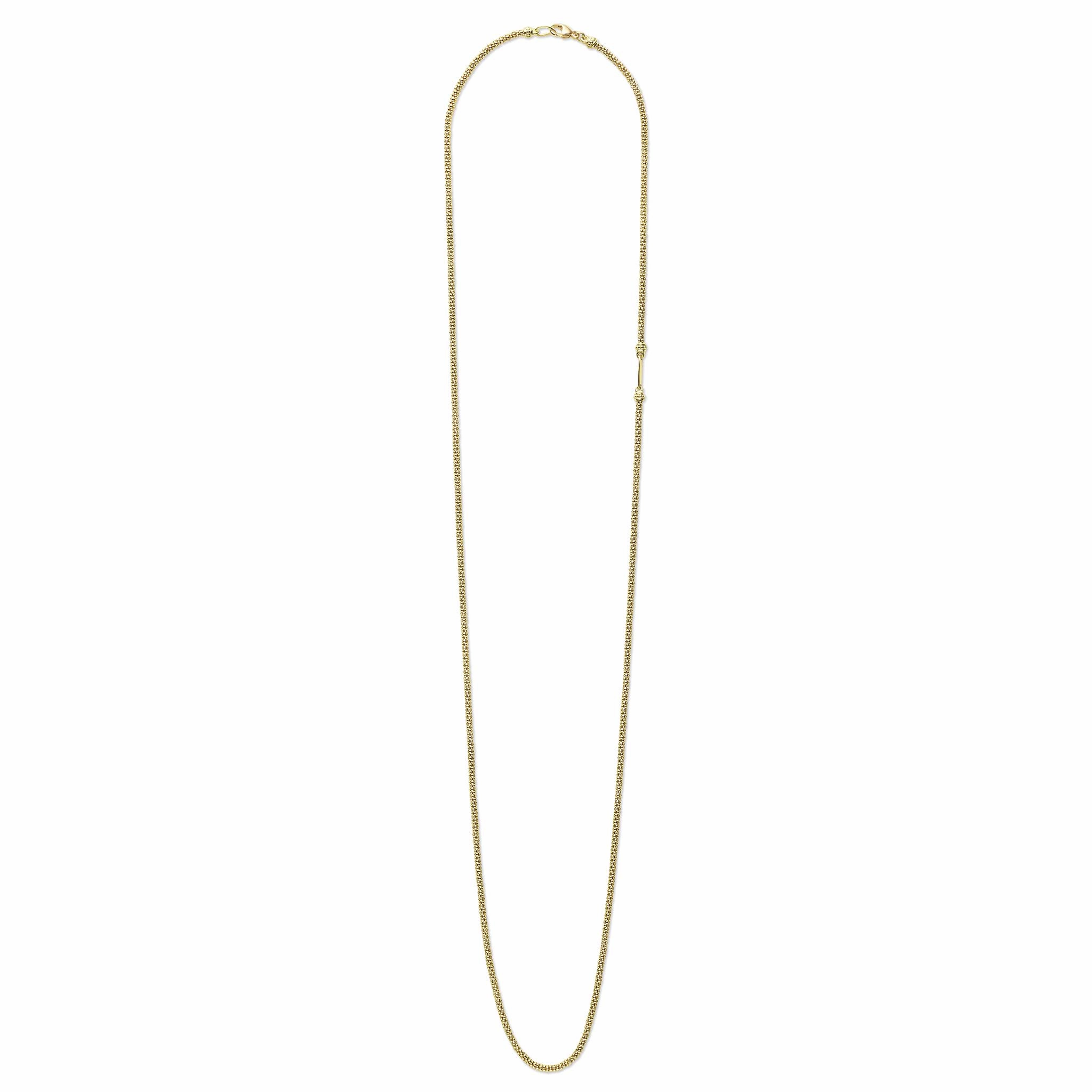 Anthem 18K Gold Caviar Chain Necklace | 2mm