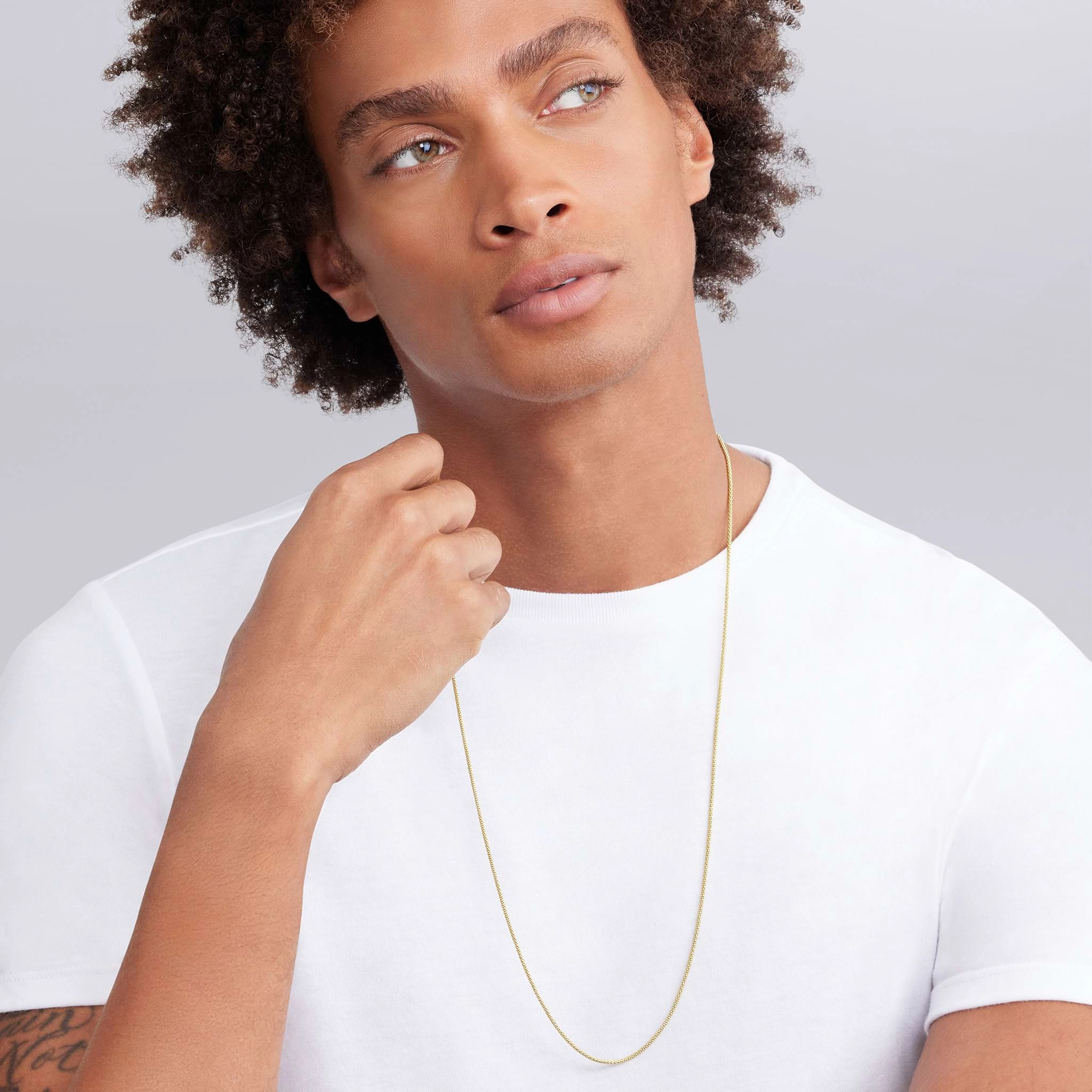 Anthem 18K Gold Caviar Chain Necklace | 2mm